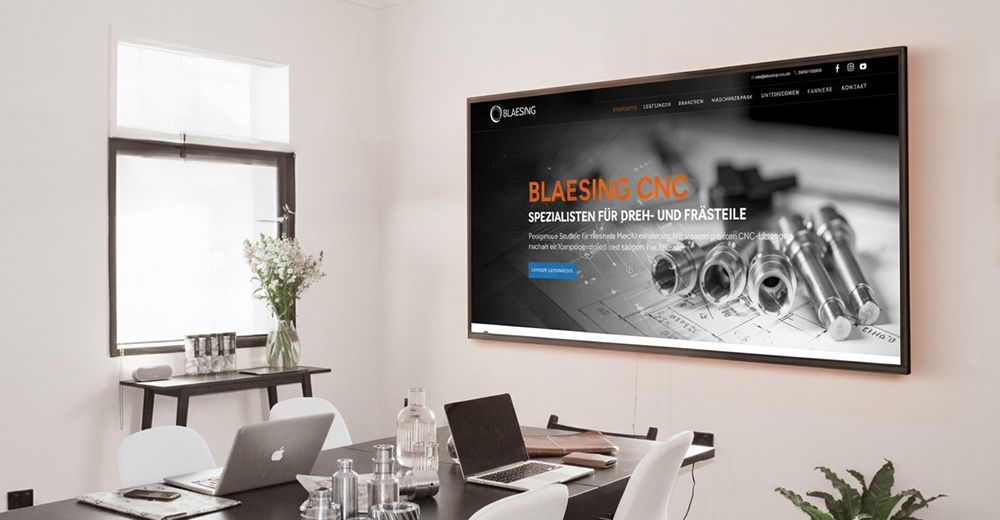 Neue Website für Blaesing CNC – Präzision, Struktur und Sichtbarkeit neu definiert