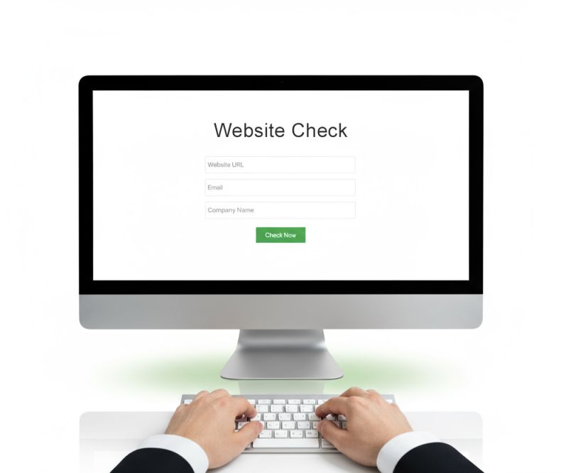 Website Check Schritt 1 Formular ausfüllen - 77NEUN