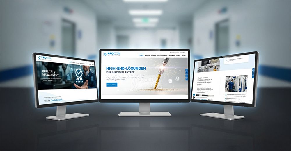 Neue Website für Procon Medizintechnik – Präzision, Technologie und Vertrauen in digitaler Form