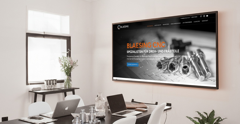 Neue Website für Blaesing CNC – Präzision, Struktur und Sichtbarkeit neu definiert