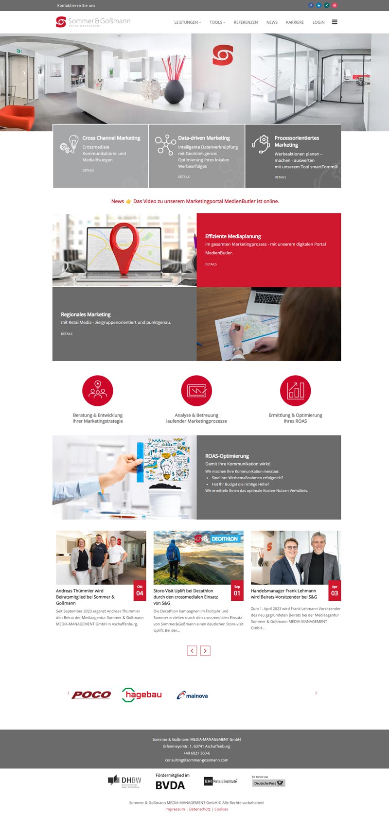 Sommer & Goßmann GmbH Referenzen Fotos