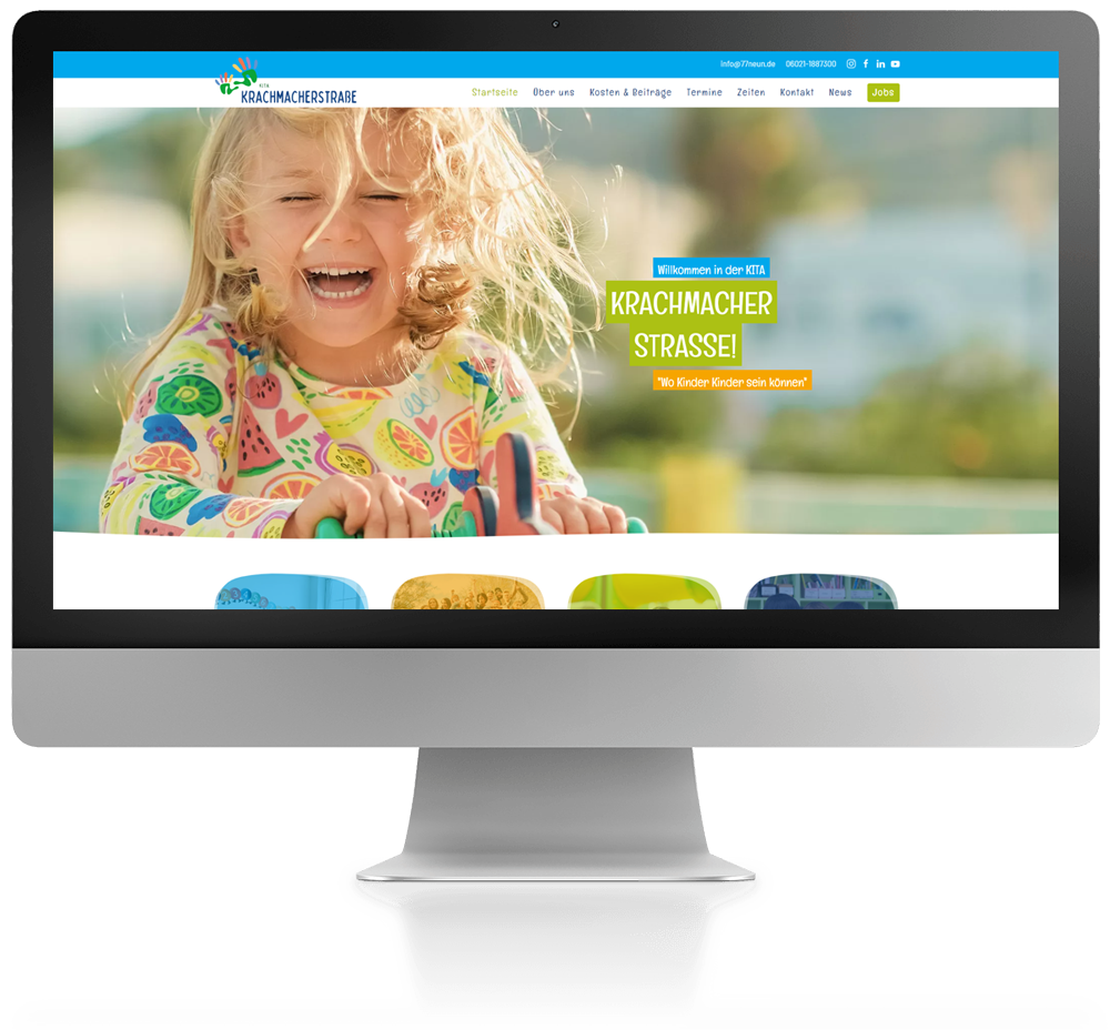 Website Webdesign für Kitas & Kindergärten von 77NEUN