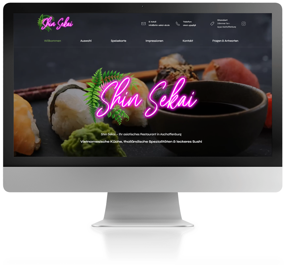 Website Webdesign für Restaurants, Cafés, Gaststätten, Gastronomie von 77NEUN