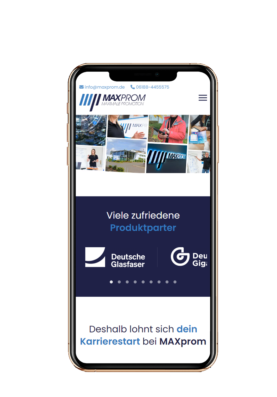 Jetzt Vertriebs-Website erstellen lassen und Mitarbeiter f&uuml;r den D2D Direktvertrieb gewinnen