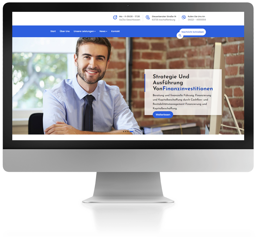 Website Webdesign für Steuerberater und Kanzleien von 77NEUN