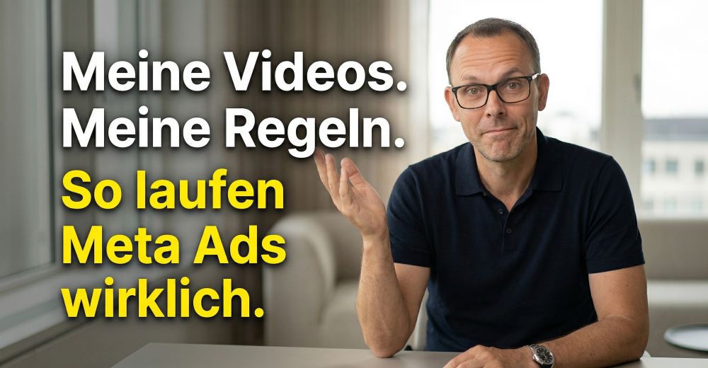 Meta Ads Video Format: Warum ich lieber alles selbst mache
