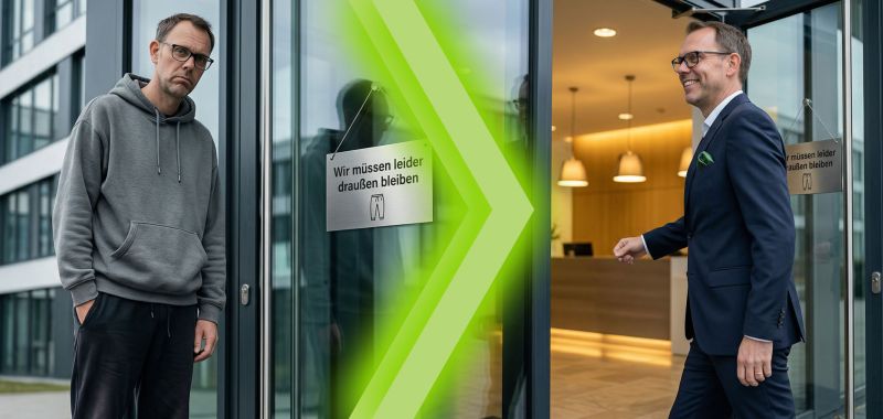 In Jogginghose zum Bankgespräch - Mit 77NEUN passiert das nicht