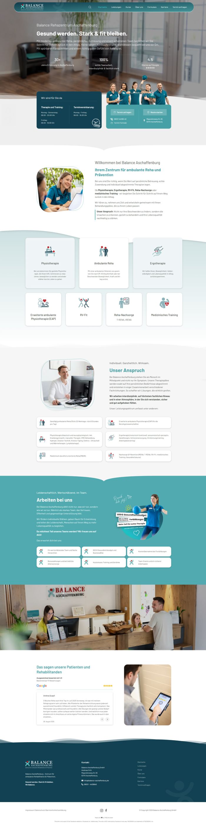 balance-aschaffenburg.de Screenshot Website
