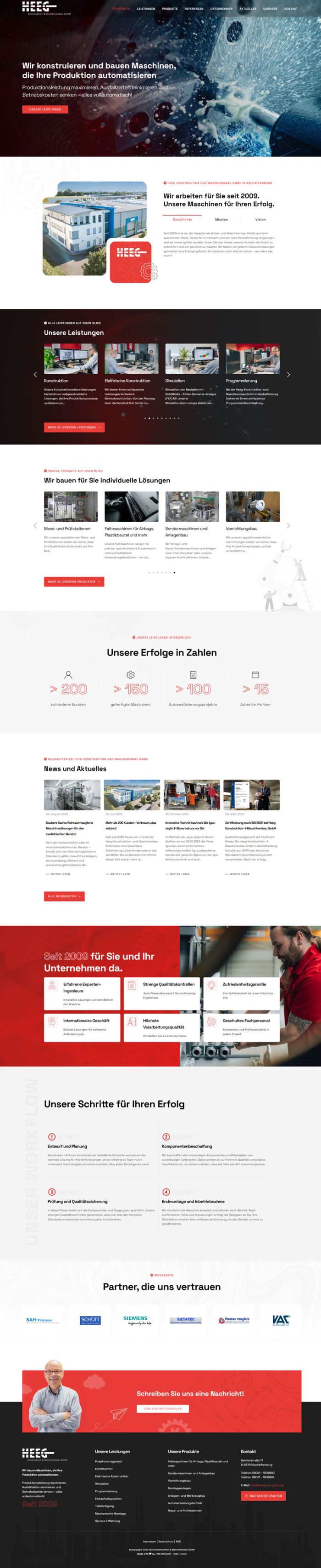 heeg-sondermaschinenbau.de Screenshot Website