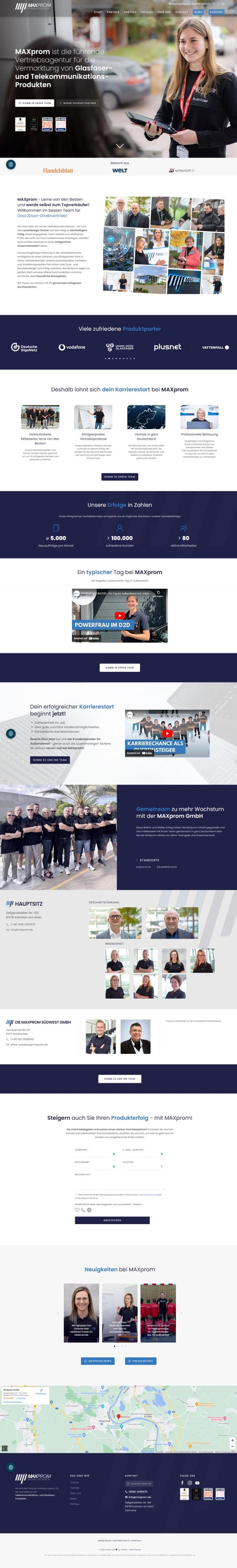 maxprom.de Screenshot Website