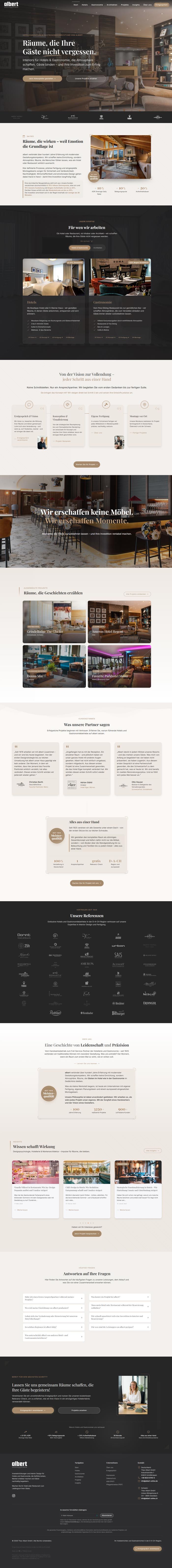 albert-interior.de Screenshot Website