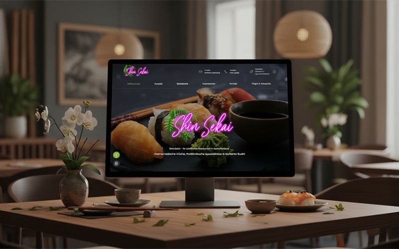 Neue Website für Shin Sekai Aschaffenburg – Modernes Webdesign trifft asiatisches Flair