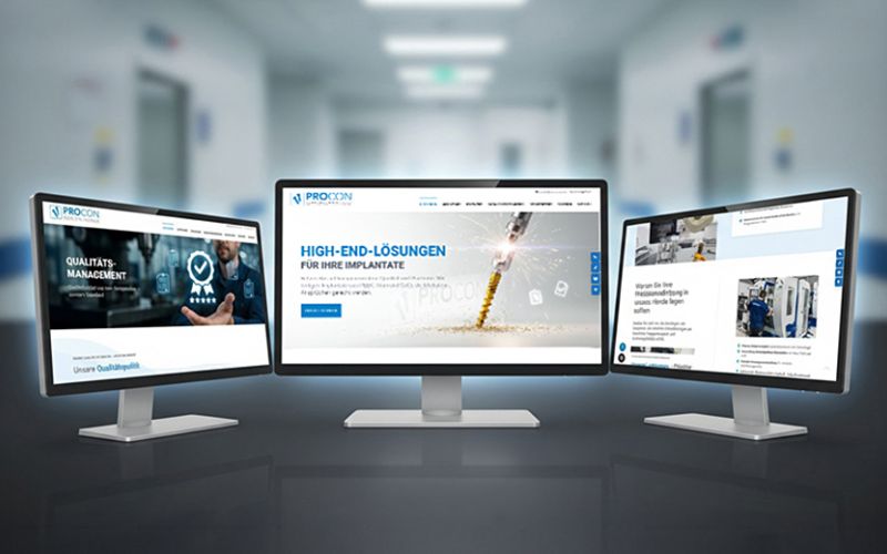 Neue Website für Procon Medizintechnik – Präzision, Technologie und Vertrauen in digitaler Form