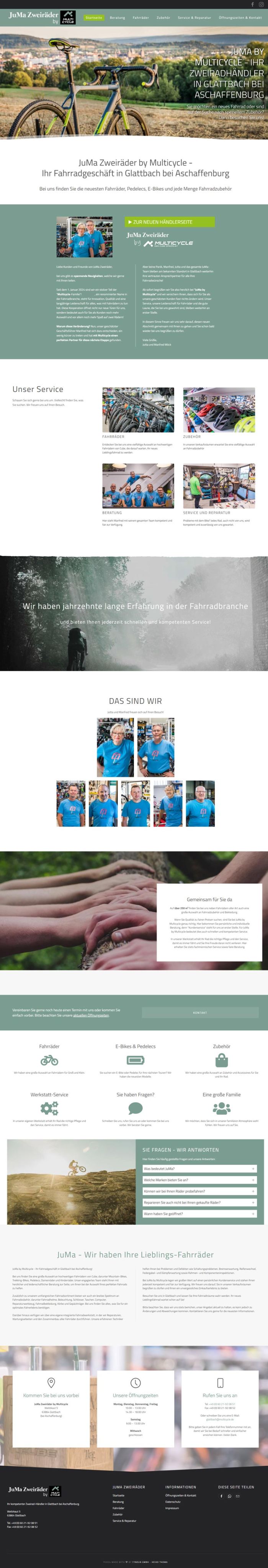 juma-glattbach.de Screenshot Website