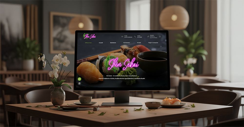 Neue Website für Shin Sekai Aschaffenburg – Modernes Webdesign trifft asiatisches Flair