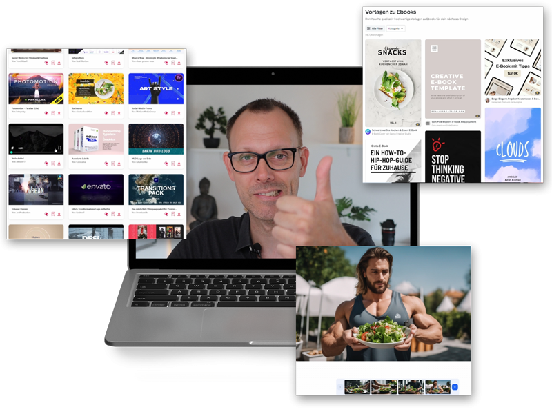 Vorlagen für digitale Produkte - Erstellung deines ersten digitalen Produkts mit Hilfe von KI Künstliche Intelligenz Videokurs E-Book Anleitung